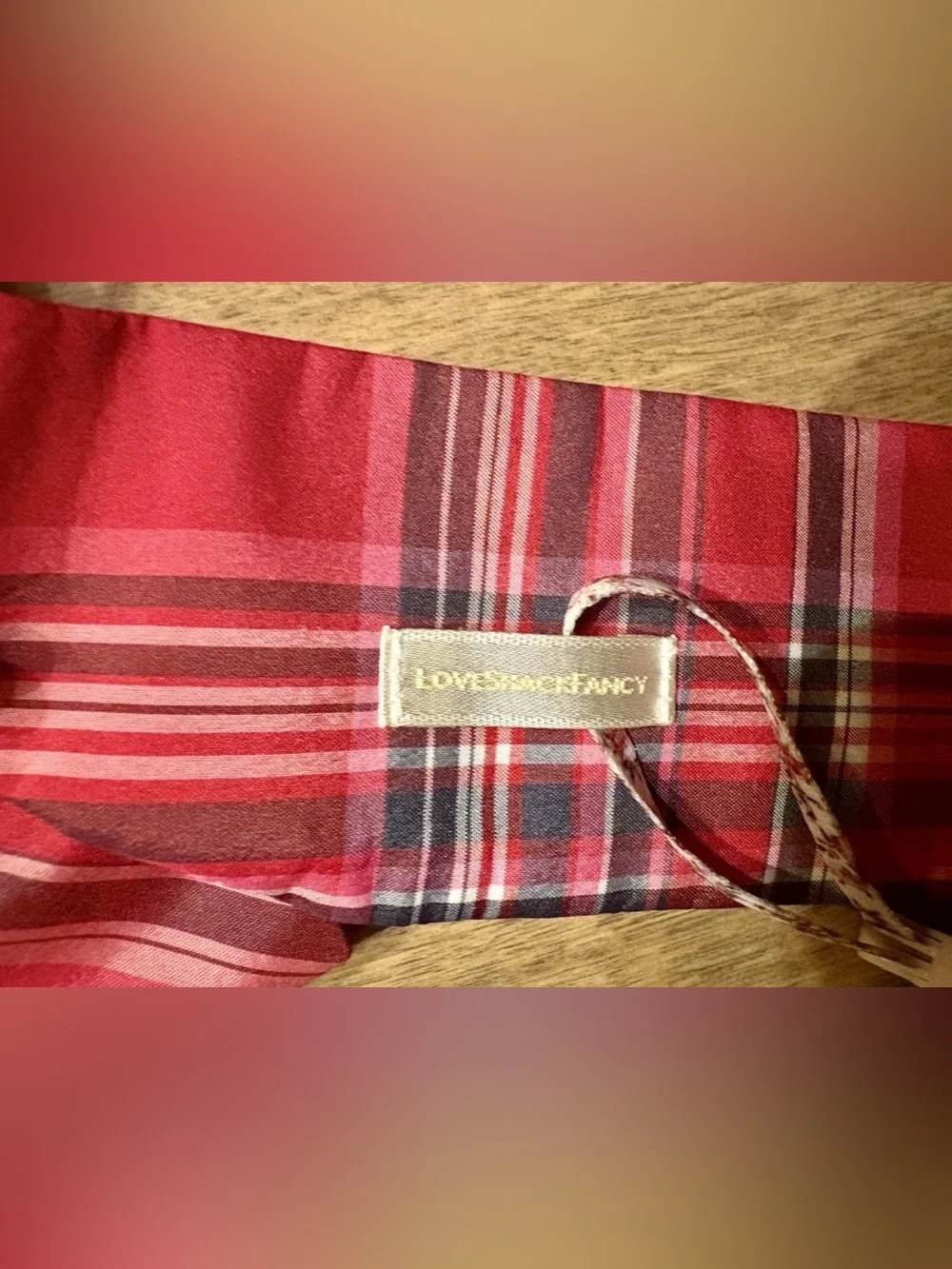 NWT Love Shack Fancy Lorna Barette Cheery Red Bow Christmas Holiday *SOLD OUT* - Picture 4 of 6